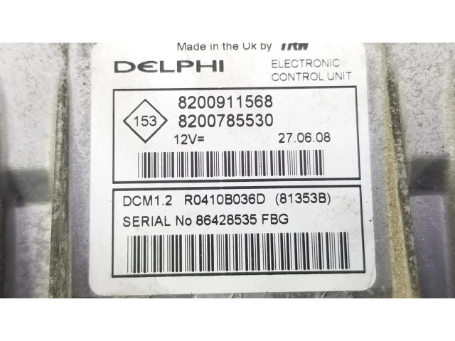 Блок управления двигателя 8200911568, R0410B036D Dacia Logan I