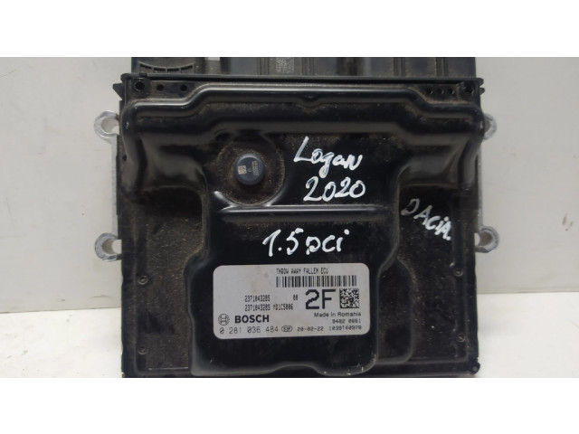 Řídící jednotka 0281036484   Dacia Logan II 2020