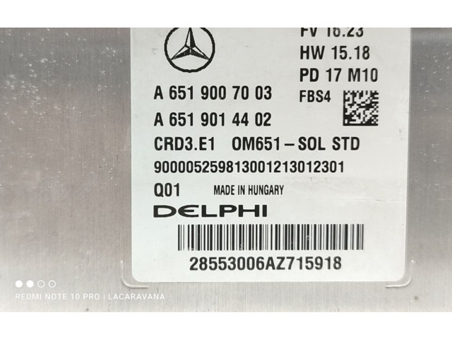 Řídící jednotka A6519007003   Mercedes-Benz GLA W156 2013