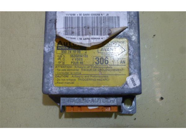 Блок подушек безопасности 9636894180, 550741000 Peugeot 306