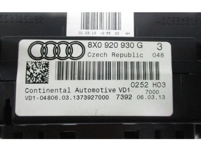 Спидометр (приборный щиток) 8X0920930G Audi A5 Sportback 8TA 2013