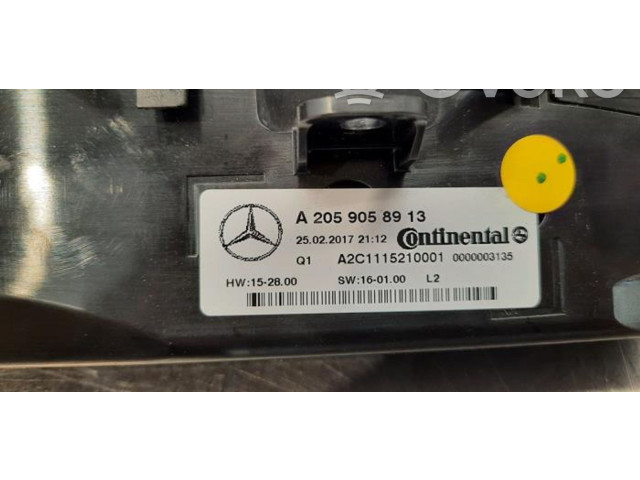 Блок управления климат-контролем A2059058913   Mercedes-Benz GLC C253