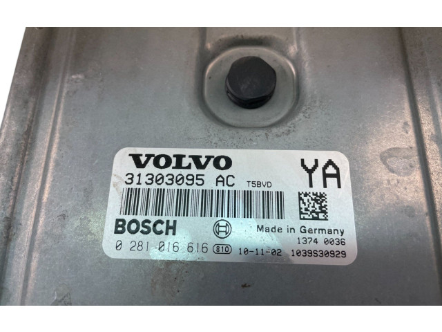 Блок управления двигателем Блок управления 31303095AC, 0281016616   Volvo V70