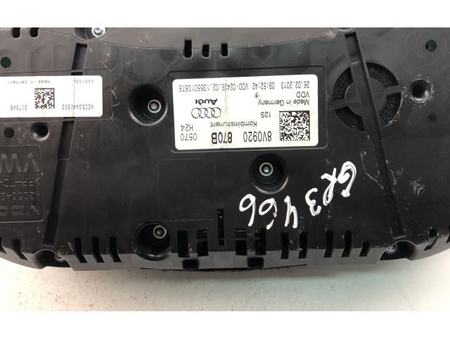 Панель приборов 8V0920870B Audi A3 S3 8V