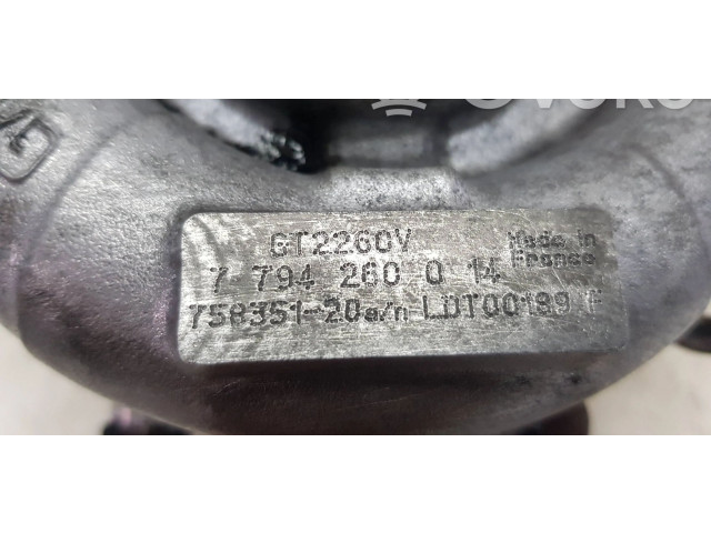 Turbodmychadlo Турбина 7794260, 11657794260 BMW 7 E65 E66 M57d30N2