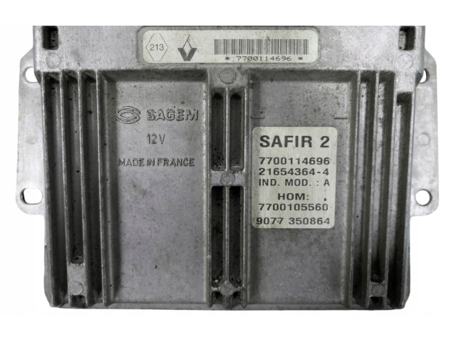 Блок управления двигателя 7700114696, 21654364   Renault Twingo I