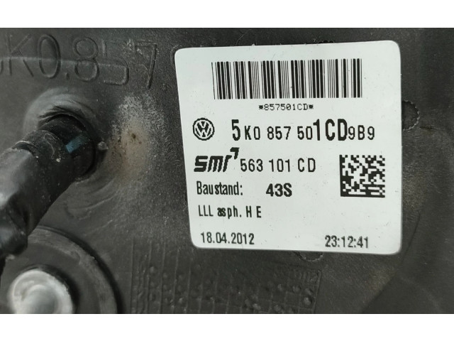 Поршень Зеркало (управляемое электричеством) 5K0857501, 6PINOS Volkswagen Golf VI