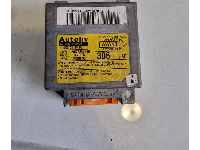 Блок подушек безопасности 9636894180   Peugeot 306