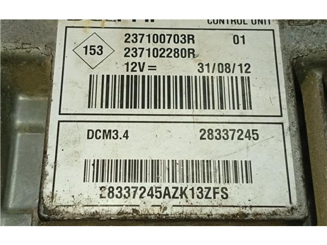 Блок управления 237100703R, 237102280R   Dacia Duster