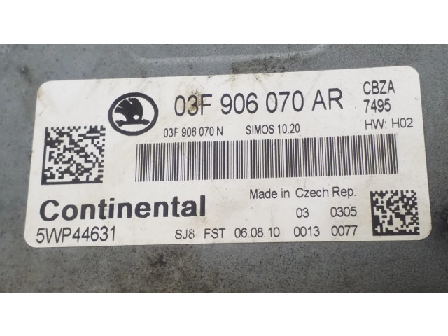 Řídící jednotka 03F906070AR, 03F906070N Skoda Roomster (5J) 2008