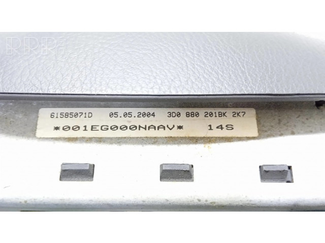 Подушка безопасности водителя 3D0880201BK, 61585071D   Volkswagen Phaeton