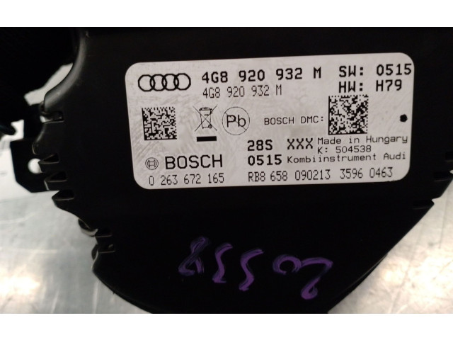 Přístrojová deska Audi A6 C7 2013 4G8920932M, 0263672165