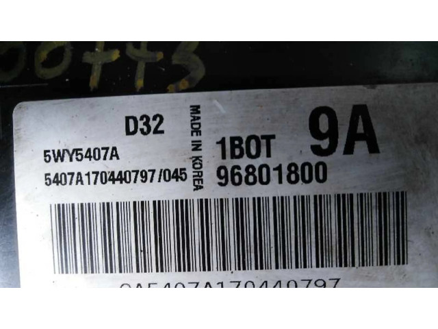 Блок управления двигателя 96801800, 5WY5407A   Chevrolet Matiz