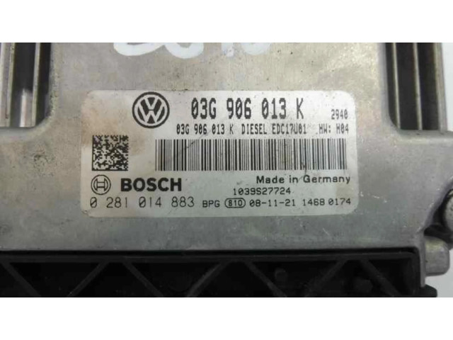 Блок управления двигателя 03G906013K, 0281014883 Fiat Freemont