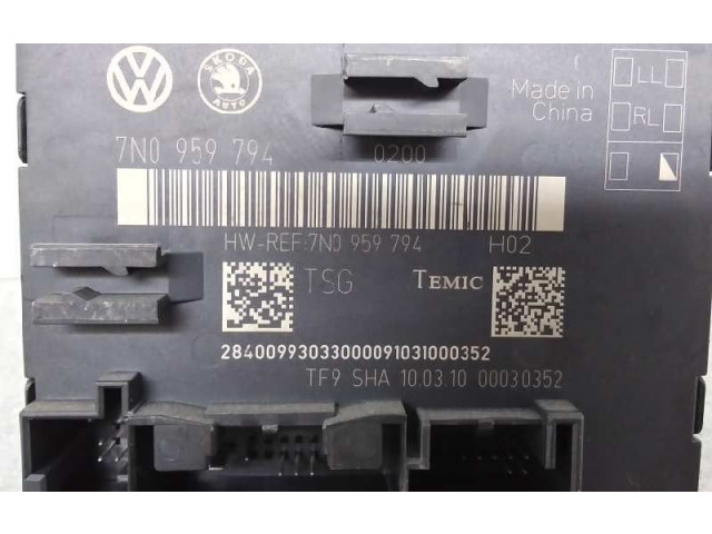 Блок комфорта 7N0959794, PUERTATRASERA Skoda Superb B6 (3T)
