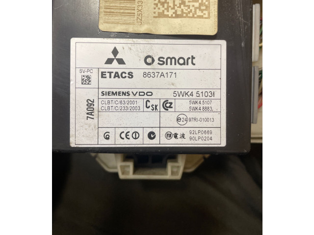 Блок предохранителей 8637A171, 5WK48883 Mitsubishi Colt