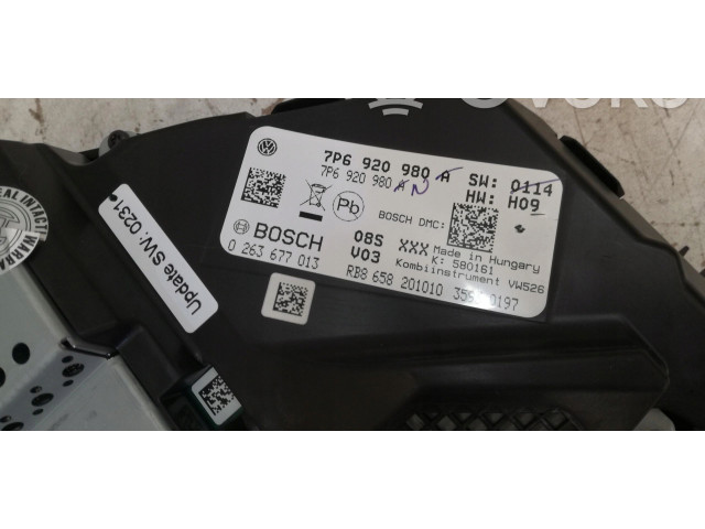 Přístrojová deska Volkswagen Touareg II 2017 7P6920980A, 7P6920980A