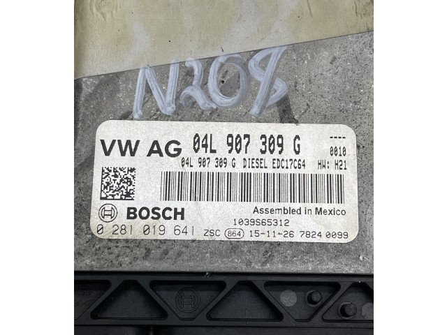 Блок управления двигателя 04L907309G, 0281019641 Volkswagen Jetta VI
