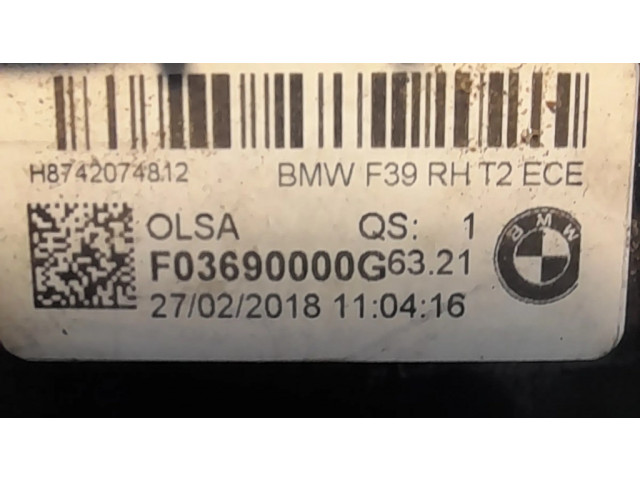 Задний фонарь правый F03690000G BMW X2 F39 2018- года