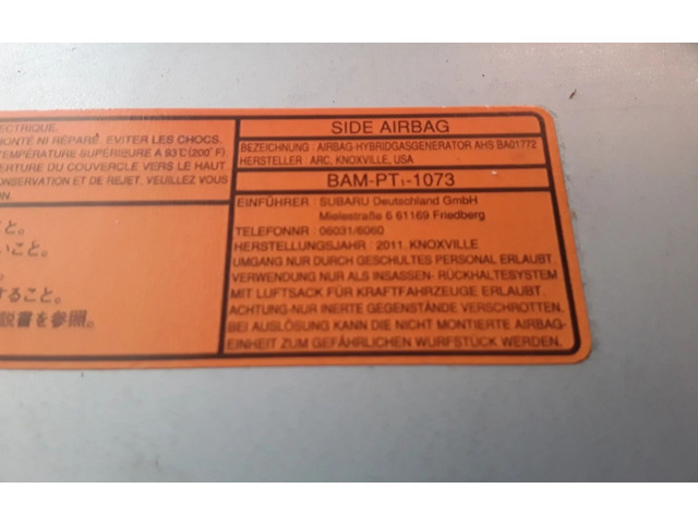 Подушка безопасности в сиденье BAMPT1073   Subaru Forester SH