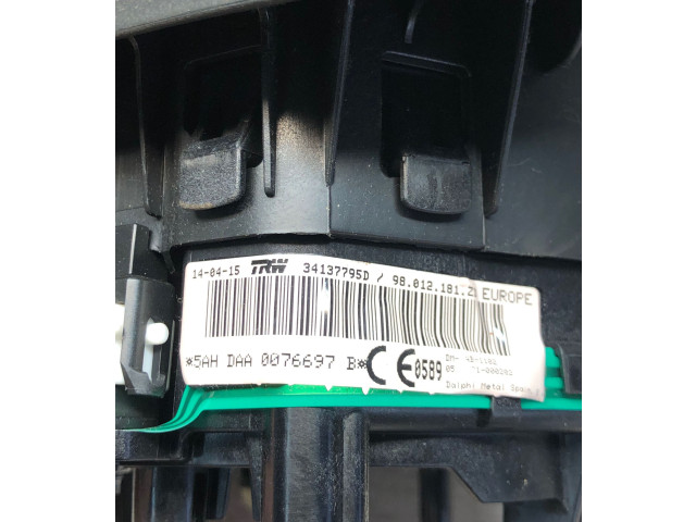 Подушка безопасности водителя 34137795D, 0076697   Citroen C4 Cactus