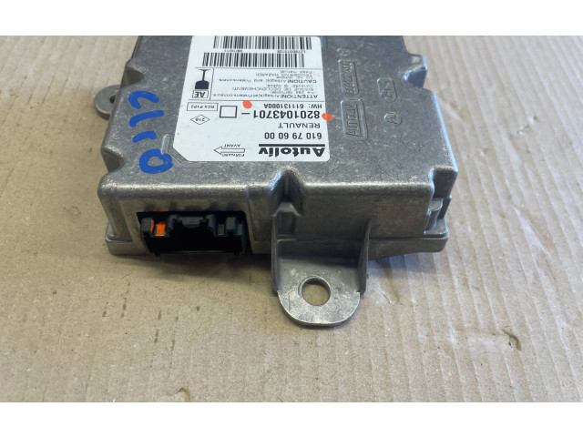 Блок подушек безопасности 8201043701 Renault Clio III
