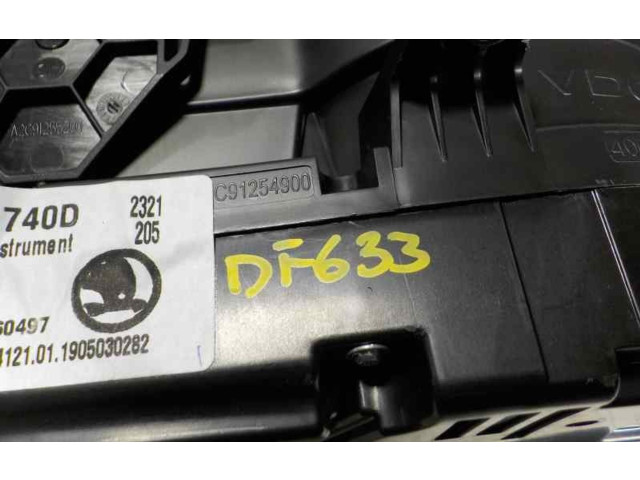 Спидометр (приборный щиток) 6V0920740D, 6V0920740D   Skoda Fabia Mk3 (NJ)   