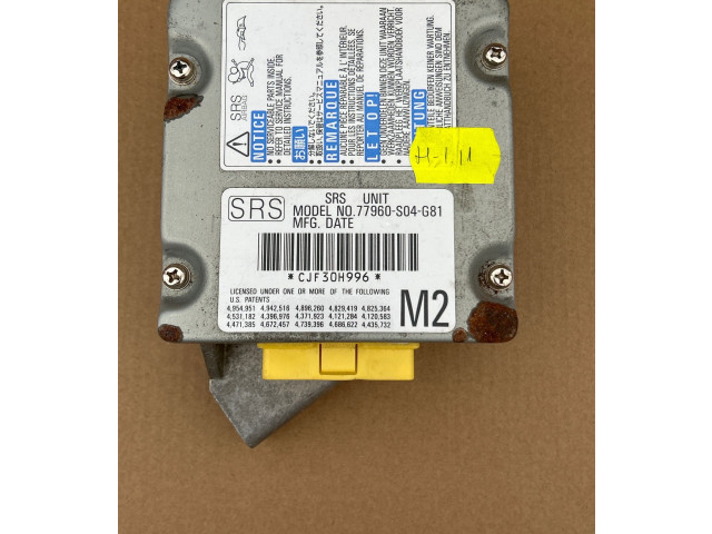 Блок подушек безопасности 77960S04G81, CJF30H996 Honda Stream