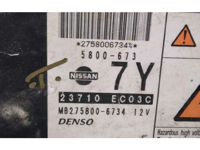 Řídící jednotka 2758006734, 23710EC03C Nissan Navara 2007