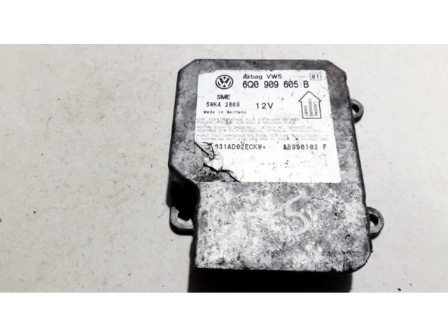 Блок подушек безопасности 6q0909605b, 5wk4 2869 28990102 f Volkswagen PASSAT B5