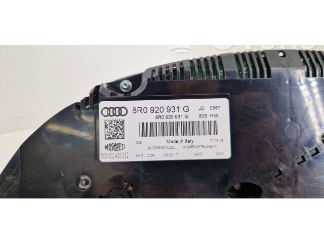 Панель приборов 8R0920931G Audi Q5 SQ5