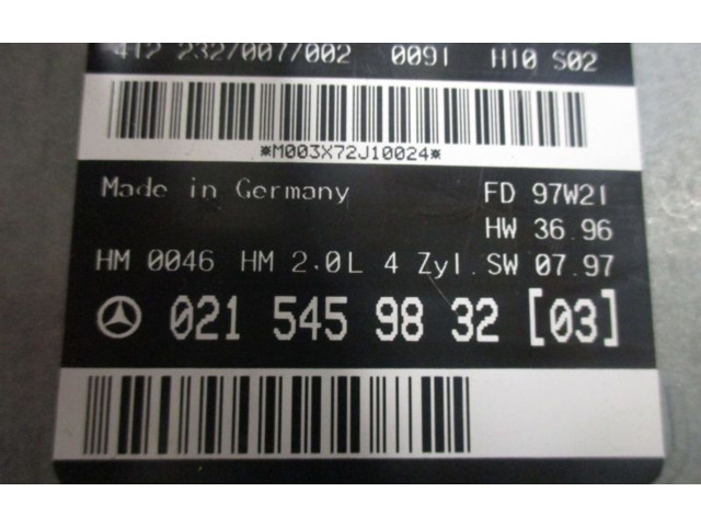 Řídící jednotka 0215459832, 0215459832 Mercedes-Benz E AMG W210 1995