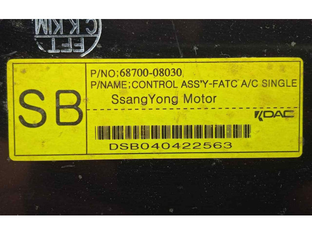 Блок управления климат-контролем 6870008030, CON.TARAS SsangYong Rexton