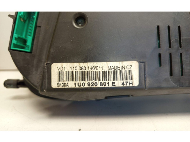 Панель приборов 1U0920801E Skoda Octavia Mk1 (1U)
