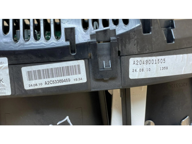 Панель приборов A2049001505, A2C53369459   Mercedes-Benz C W204       