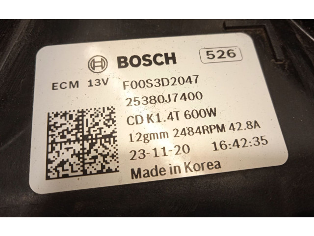 Вентилятор радиатора     25304G4860, 25380J7400    KIA Xceed 