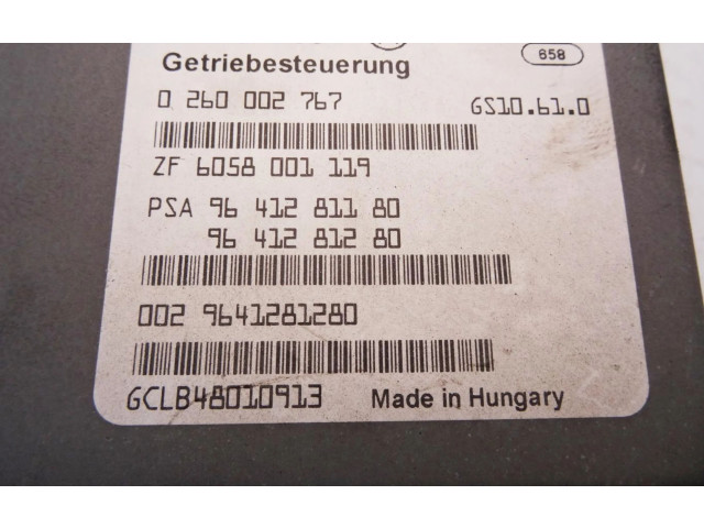 Блок управления коробкой передач 9641281180   Citroen C5