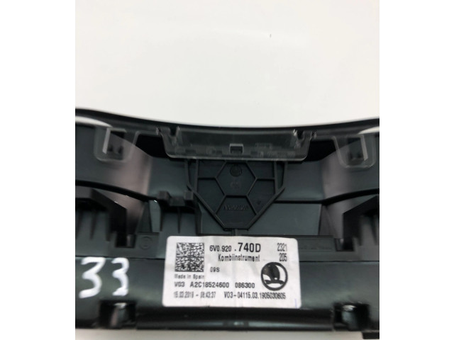 Спидометр (приборный щиток) 6V0920740D Skoda Fabia Mk3 (NJ)