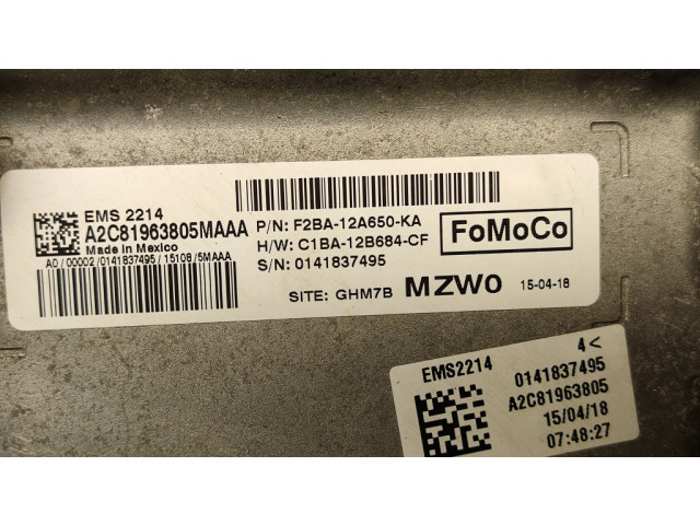 Řídící jednotka F2BA12A650KA, C1BA12B684CF Ford Fiesta 2015