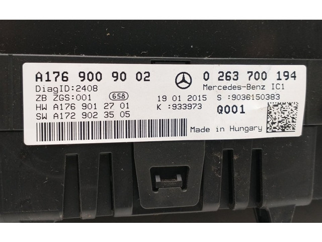Панель приборов A1769009002   Mercedes-Benz A W176       