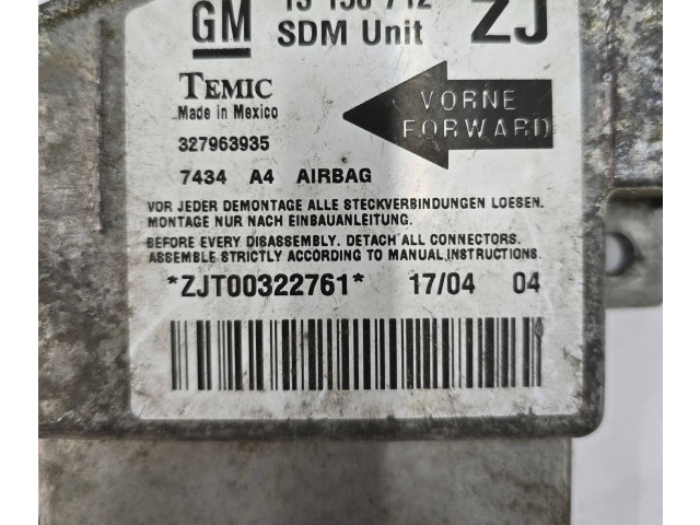 Блок подушек безопасности 13158712zj, ZJT00322761   Opel Meriva A
