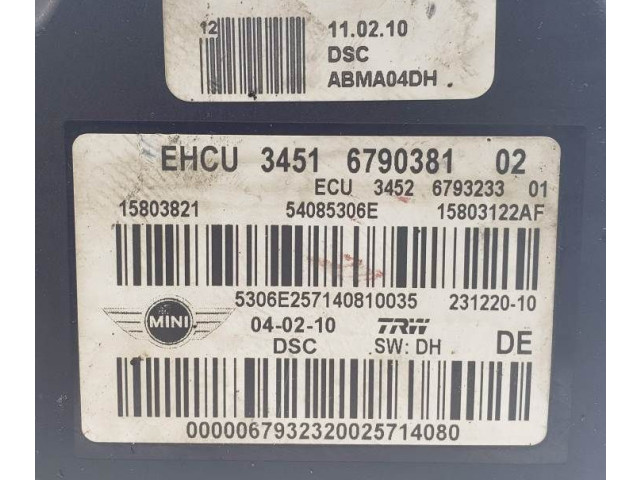Блок АБС 3451679038102, 54085306E Mini One - Cooper Coupe R56 2005 - 2014 года
