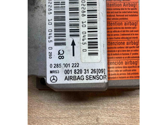Блок подушек безопасности 0018203126, 0285001222 Mercedes-Benz A W168