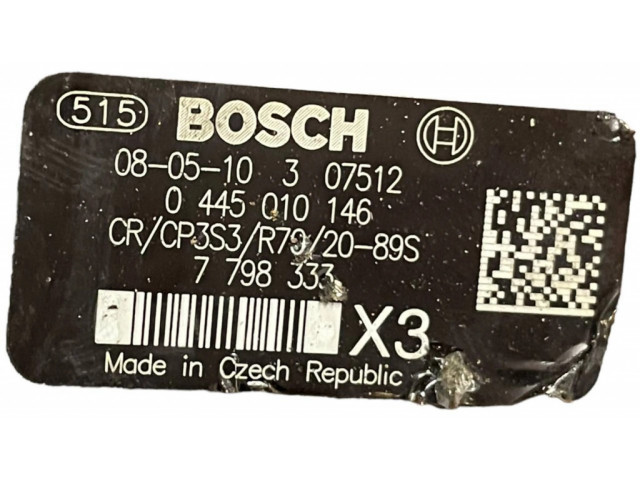 Vstřikovací čerpadlo 7798333, 0445010146 BMW 7 E65 E66 pro naftový motor 4.4