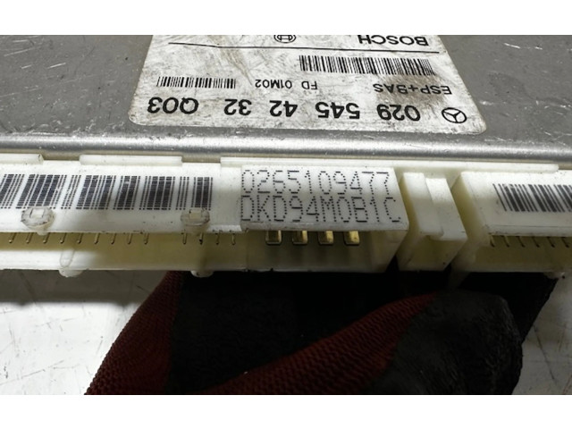 Блок управления двигателя 0295454232Q03   Mercedes-Benz A W168