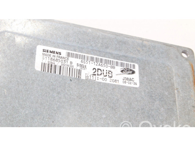 Блок управления двигателя 6S5112A650BB   Ford Ka