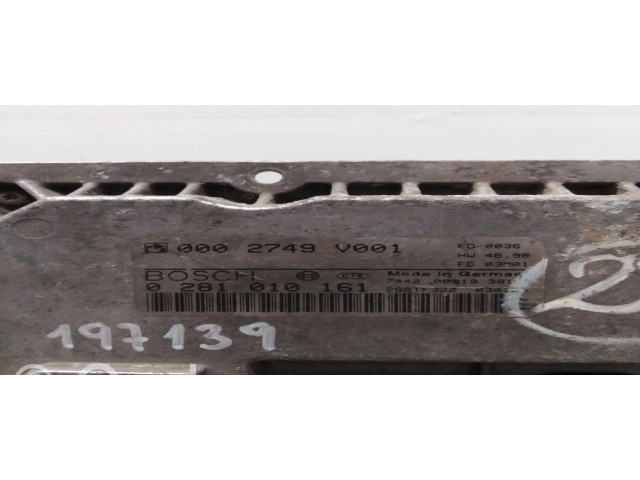 Блок управления двигателя 0281010161, 0002749V001 Smart Roadster