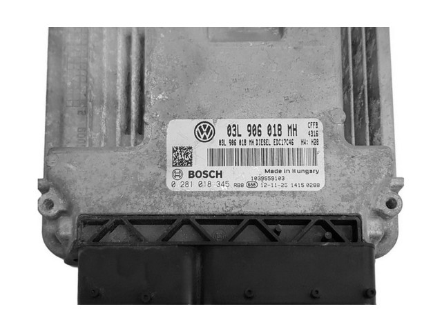 Блок управления двигателя 03L906018MH, 0281018345 Skoda Yeti (5L)