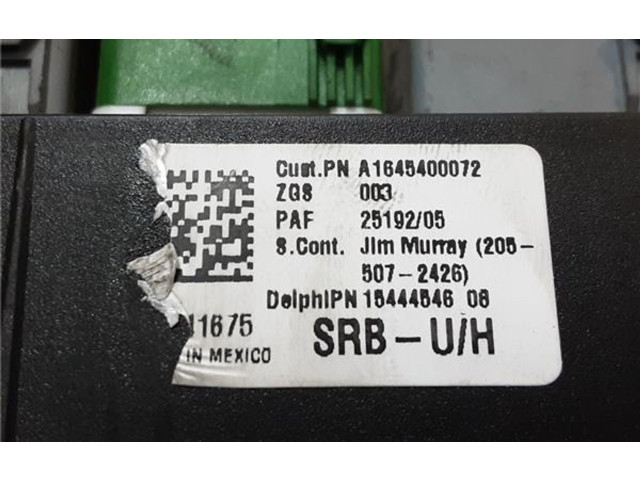 Блок предохранителей  A1645400072, A1645400072   Mercedes-Benz ML W164    