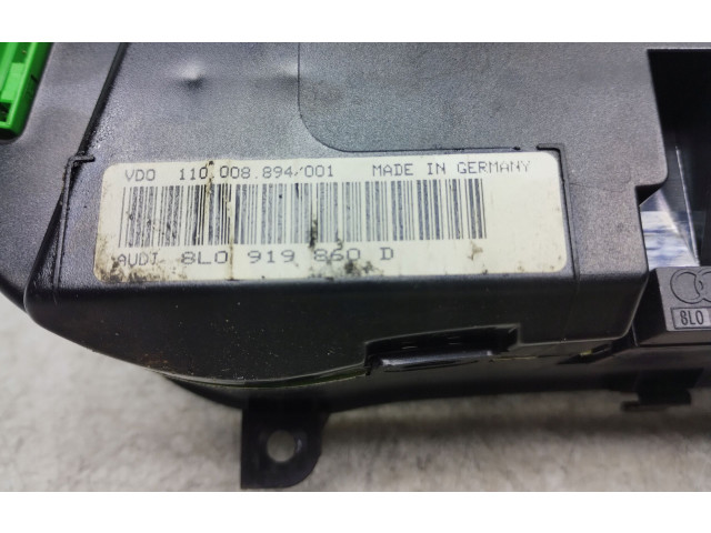 Панель приборов 8L0919860D, 8L0919860D   Audi A3 S3 8L       